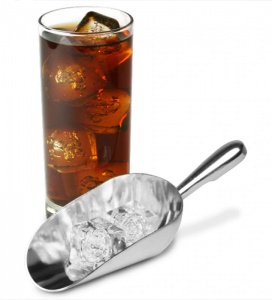 Medium 12oz Metal Ice Scoop for UK Pubs and Bars